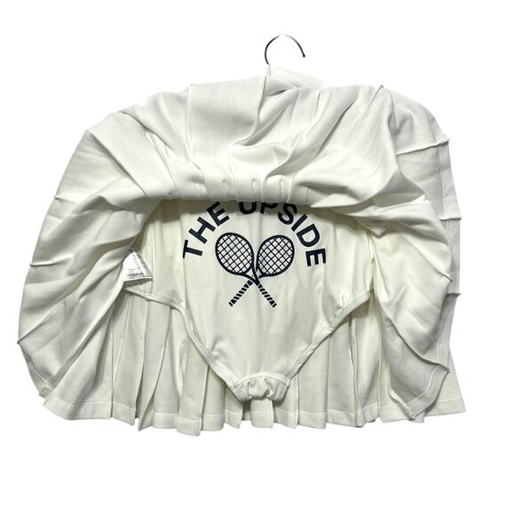 The Upside Bounce Cordova Skirt NWT Women's Sz M White Tennis Preppy Sporty Chic - Picture 6 of 7